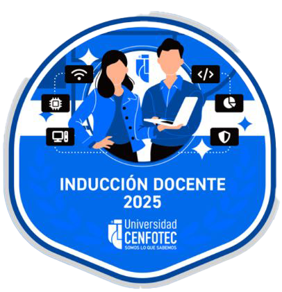 Insignia inducción docente Cenfotec 2025